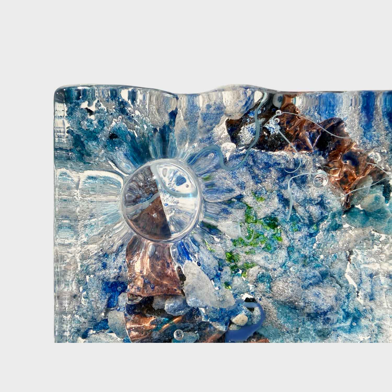 Aquascape with Lens - Petroff Gallery - Glass Art