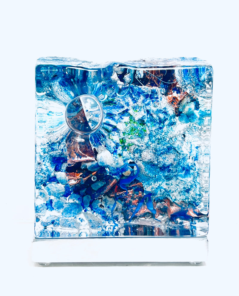 Aquascape with Lens  - Petroff Gallery - Glass art
