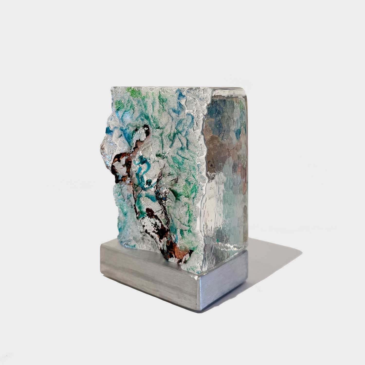 Aquascape with Foil - Petroff Gallery - Glass Art