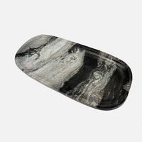 Small Oblong Tray Black 2 - Petroff Gallery - Tableware