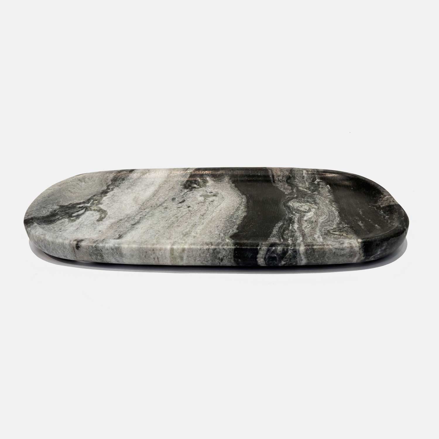 Small Oblong Tray Black 2 - Petroff Gallery - Tableware