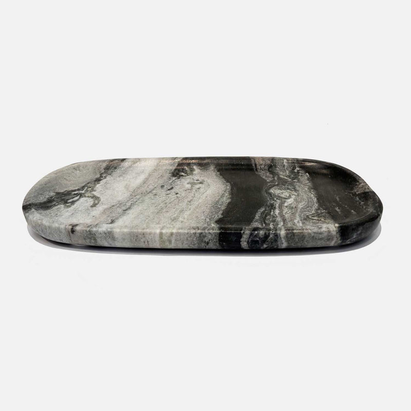 Small Oblong Tray Black 2 - Petroff Gallery - Tableware