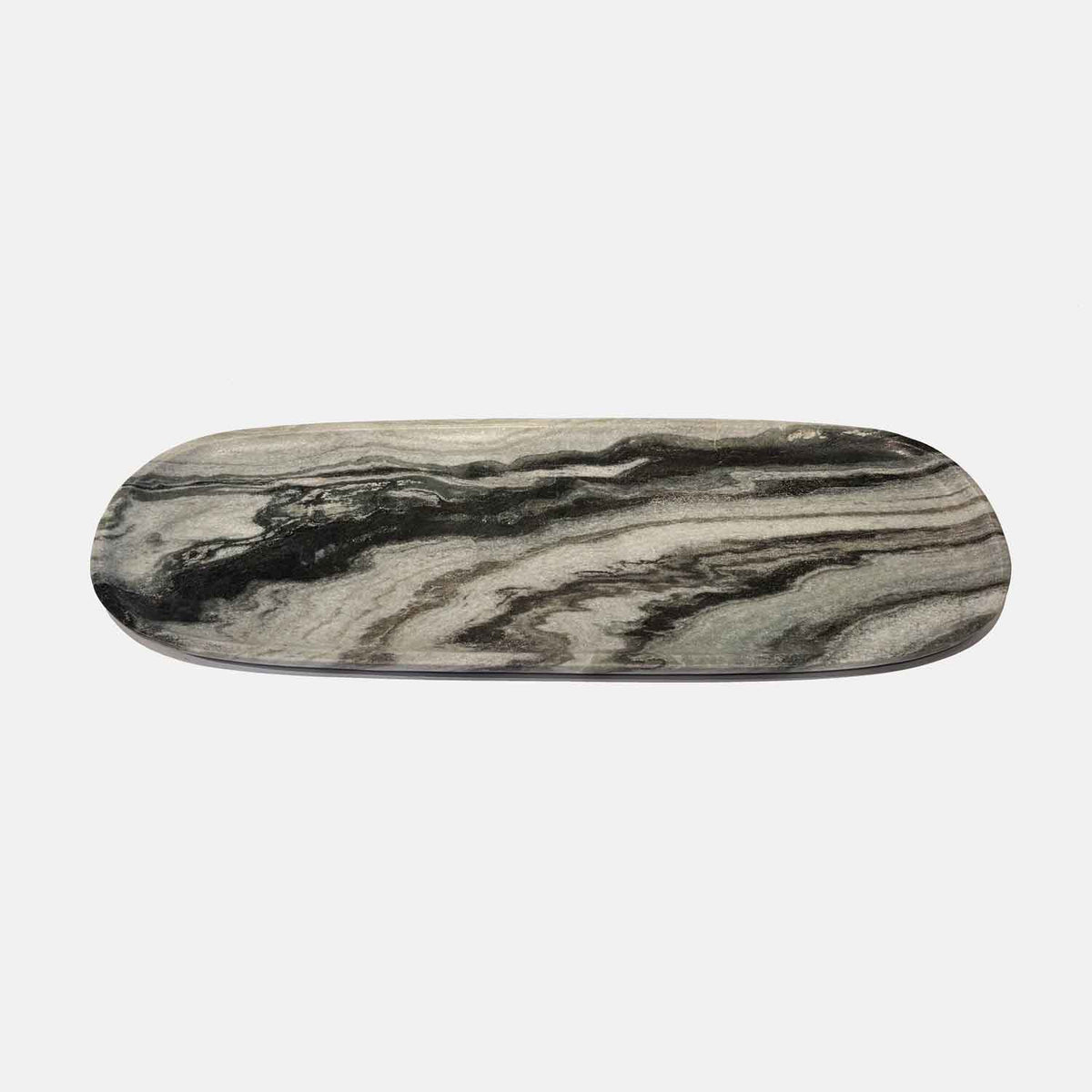 Large Oblong Tray Black 3 - Petroff Gallery - Tableware