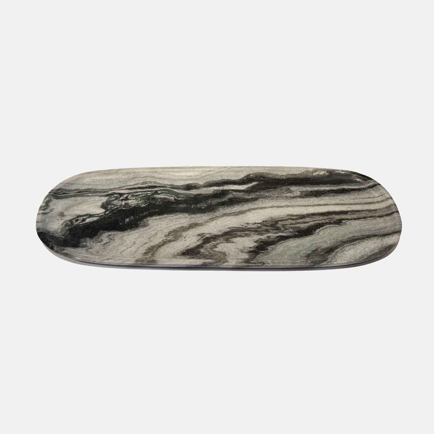 Large Oblong Tray Black 3 - Petroff Gallery - Tableware