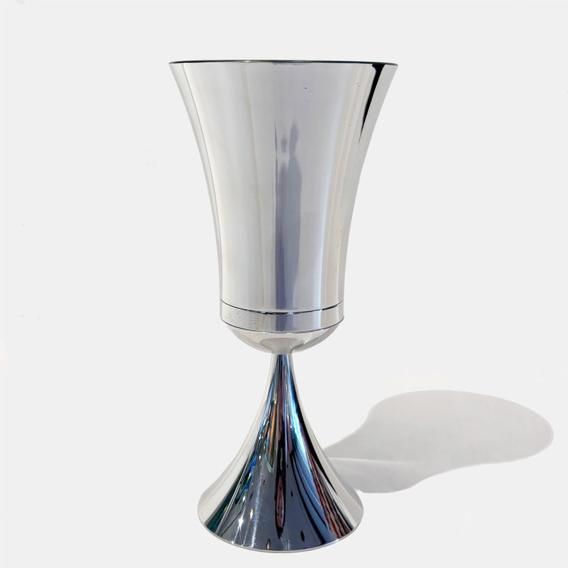 Tall Modern Kiddush Cup - Petroff Gallery - Judaica