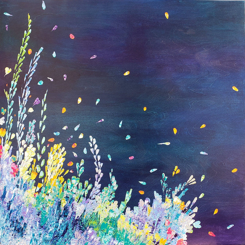 A Midnight Stroll 40" x 40" - Petroff Gallery - Painting