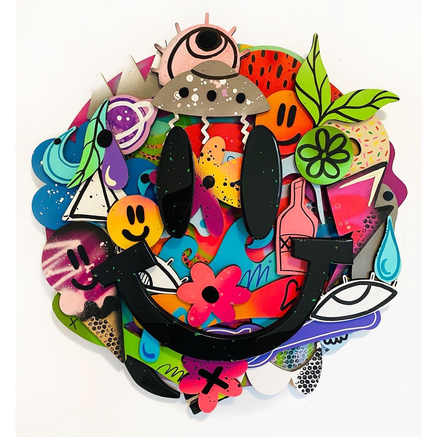 All Smiles 32" - Petroff Gallery -  - Chris Solcz - All Smiles, 32" Diameter
