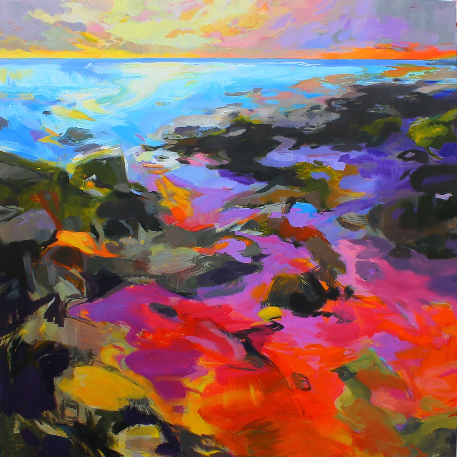 All is Well, Safely Rest 48" x 48" - Petroff Gallery -  - Becky Holuk - All is Well, Safely Rest, 48" x 48"