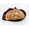 Amber/Autumn Red Cane Bowl - Petroff Gallery - Glass Art