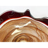 Amber/Autumn Red Cane Bowl - Petroff Gallery - Glass Art