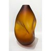 Amber Summit Vase Matte Finish -  Petroff Gallery - Glass Art