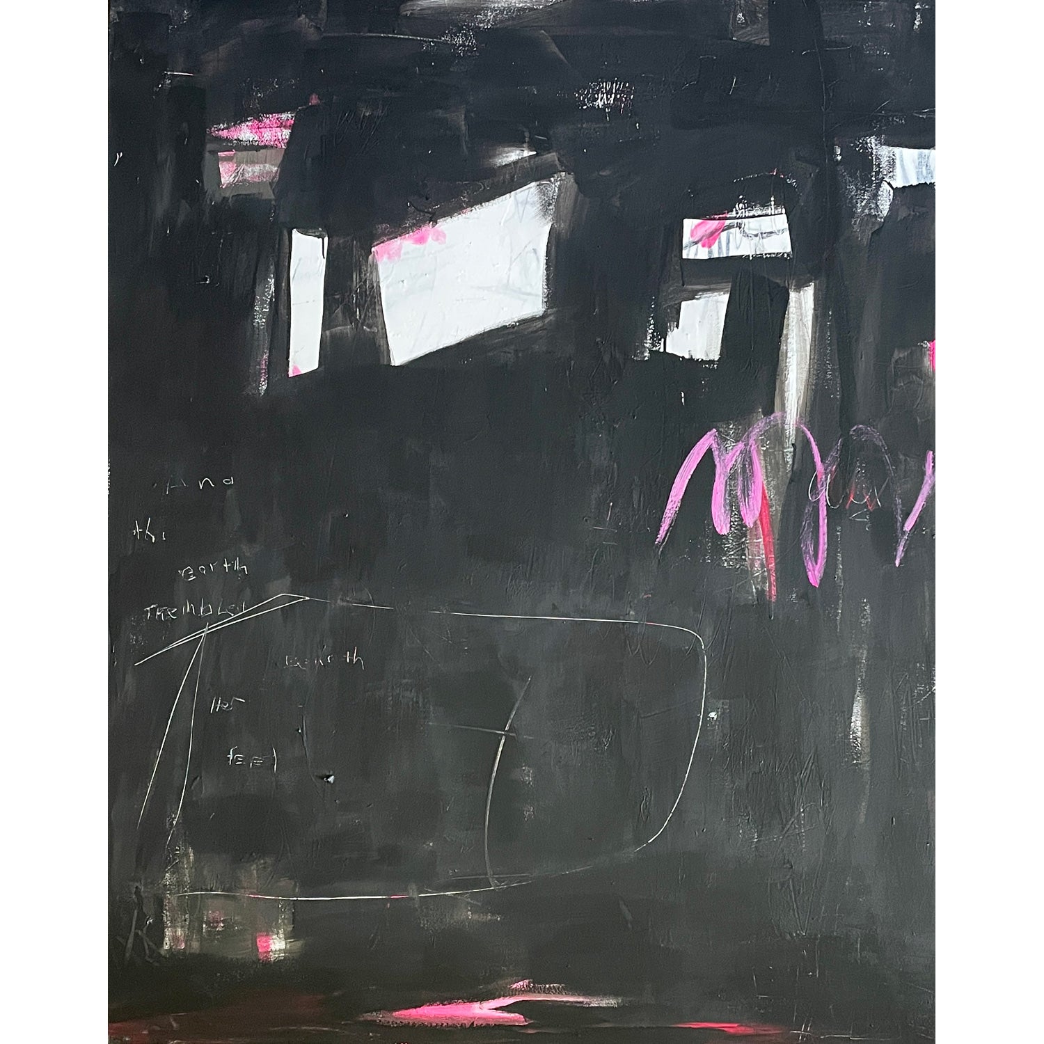 And the Earth Trembled Beneath Her Feet 60" x 48" - Petroff Gallery -  - Miriam Traher - And the Earth Trembled Beneath Her Feet, 60" x 48"