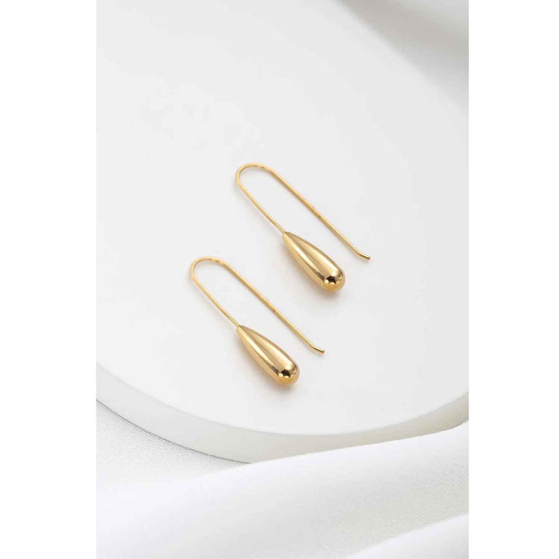 Anka Drop Earrings Gold - Petroff Gallery - Jewellery
