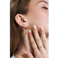 Anka Drop Earrings Gold - Petroff Gallery - Jewellery