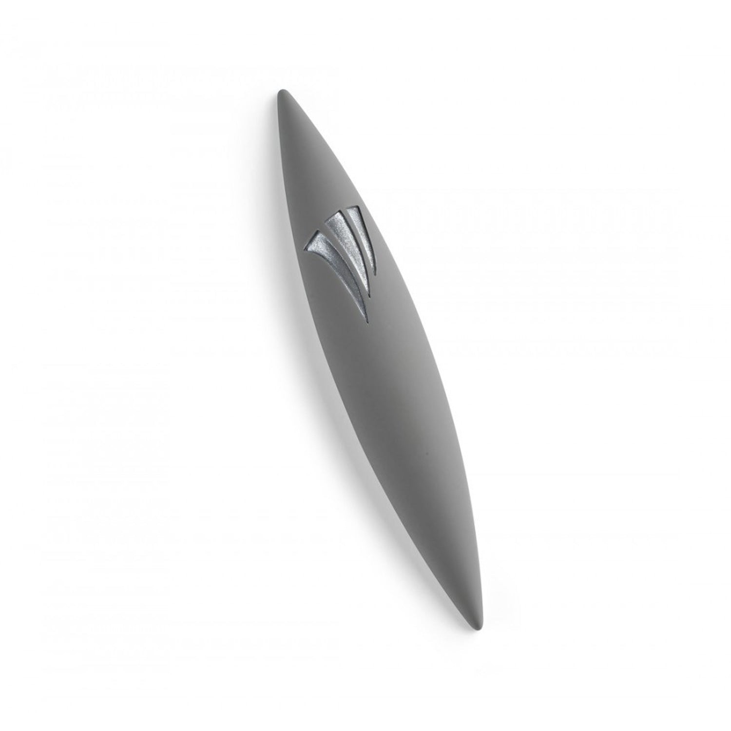 Apollo Stone Mezuzah Grey - Silver - Petroff Gallery -  - Laura Cowan - Apollo Stone Mezuzah Grey Silver, 5.5" x 1"