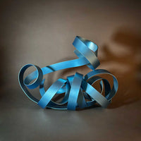 Aqua Knotted Chaos - Petroff Gallery - Sculpture