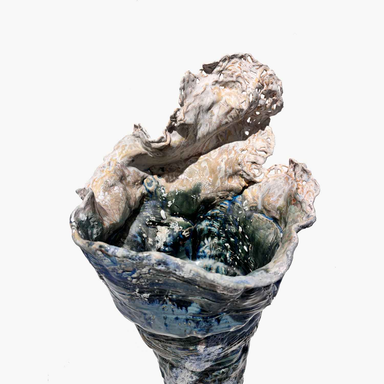 Aqua Froth - Petroff Gallery - Ceramic Art