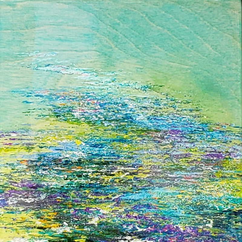 Aqua Dreams 6" x 6" - Petroff Gallery -  - 
