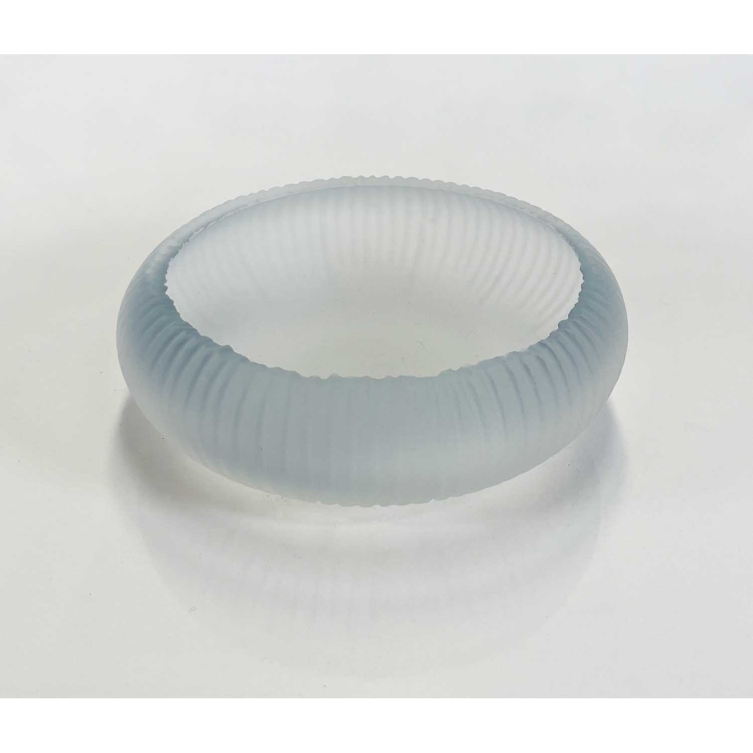 Aqua Saw Carved Bowl 6.5" - Petroff Gallery -  - Courtney Downman - Aqua Saw Carved Bowl 6.5"