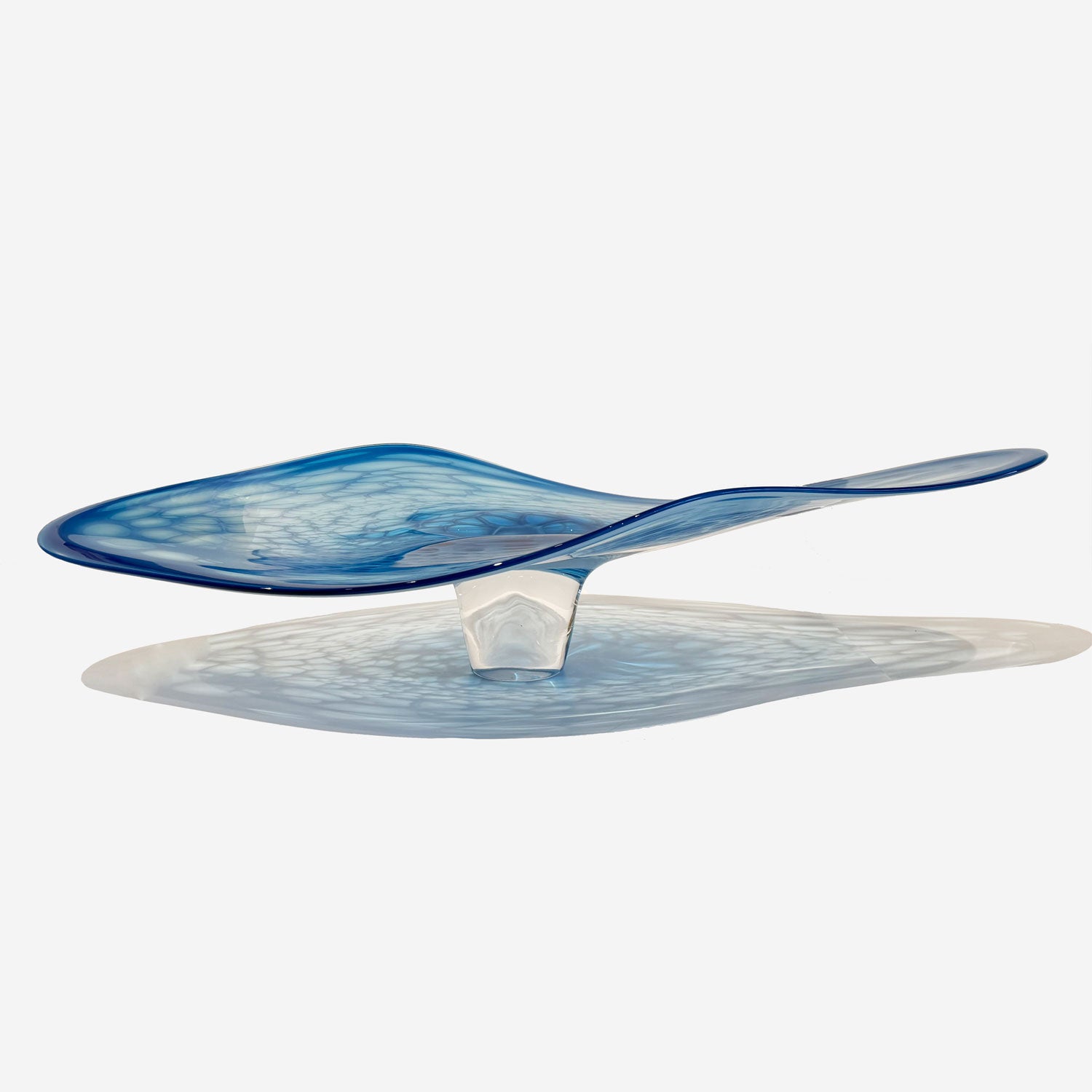 Aquamarine Manta - Petroff Gallery - Glass Art