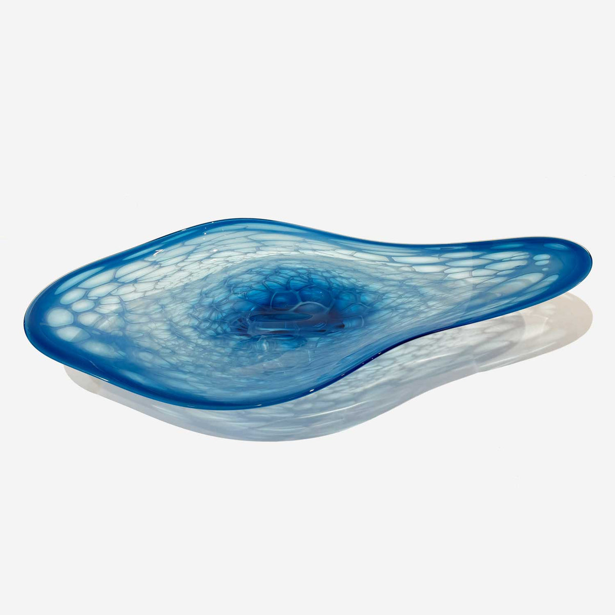 Aquamarine Manta - Petroff Gallery - Glass Art