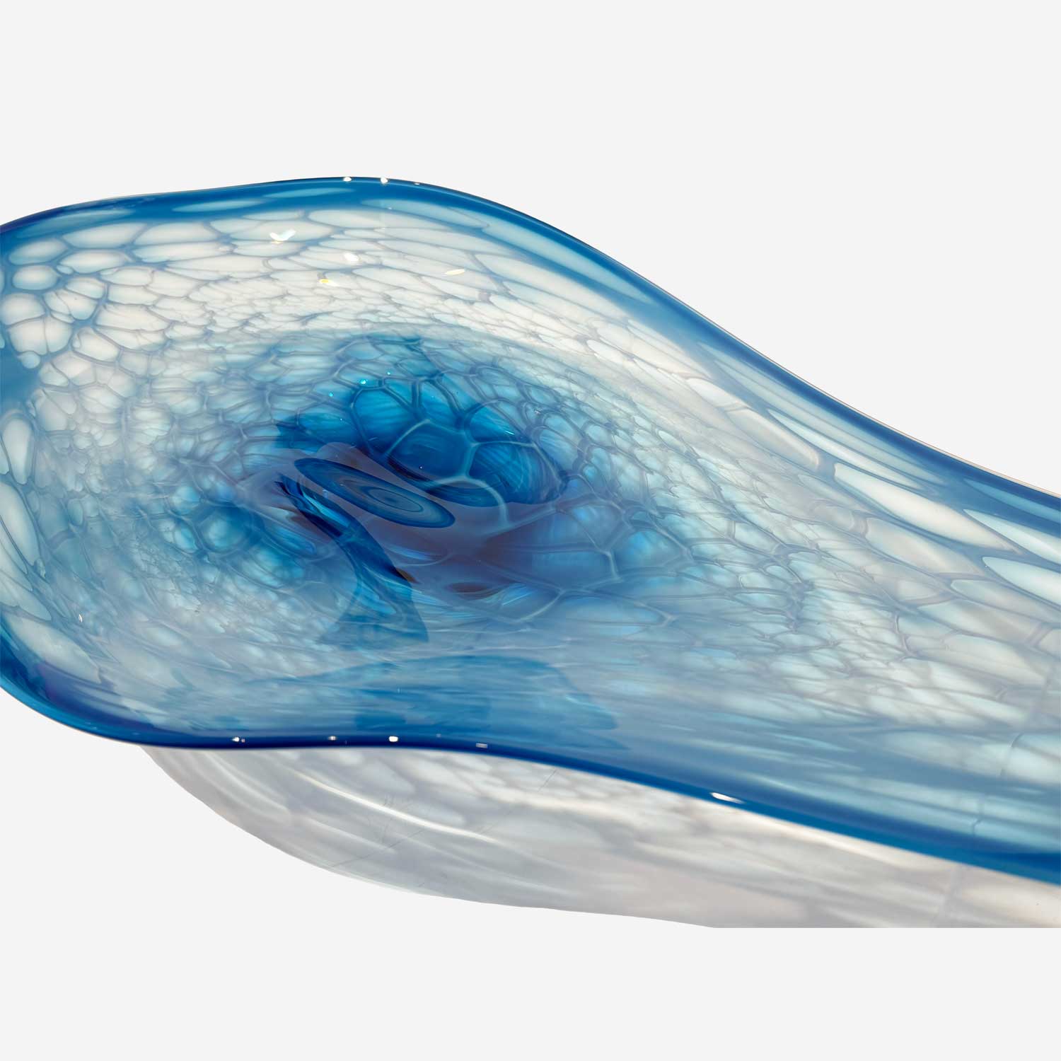 Aquamarine Manta - Petroff Gallery - Glass Art