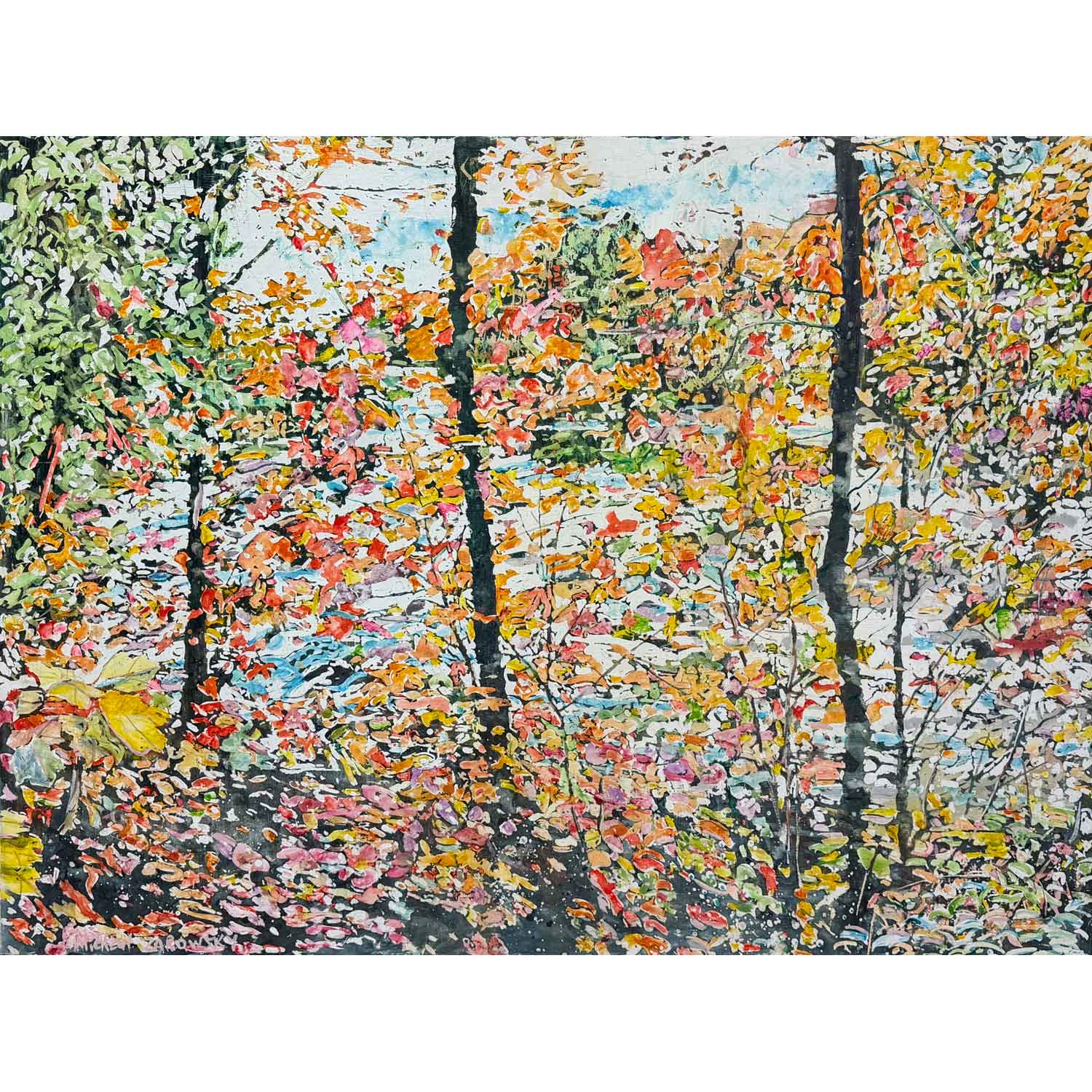 Autumn Along the Gulf River 36" x 48" - Petroff Gallery - Painting