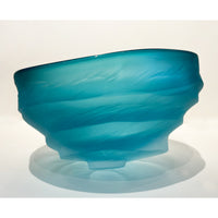 Brad Copping - Turquoise Undula Bowl, 6" x 9.5" x 8.5"