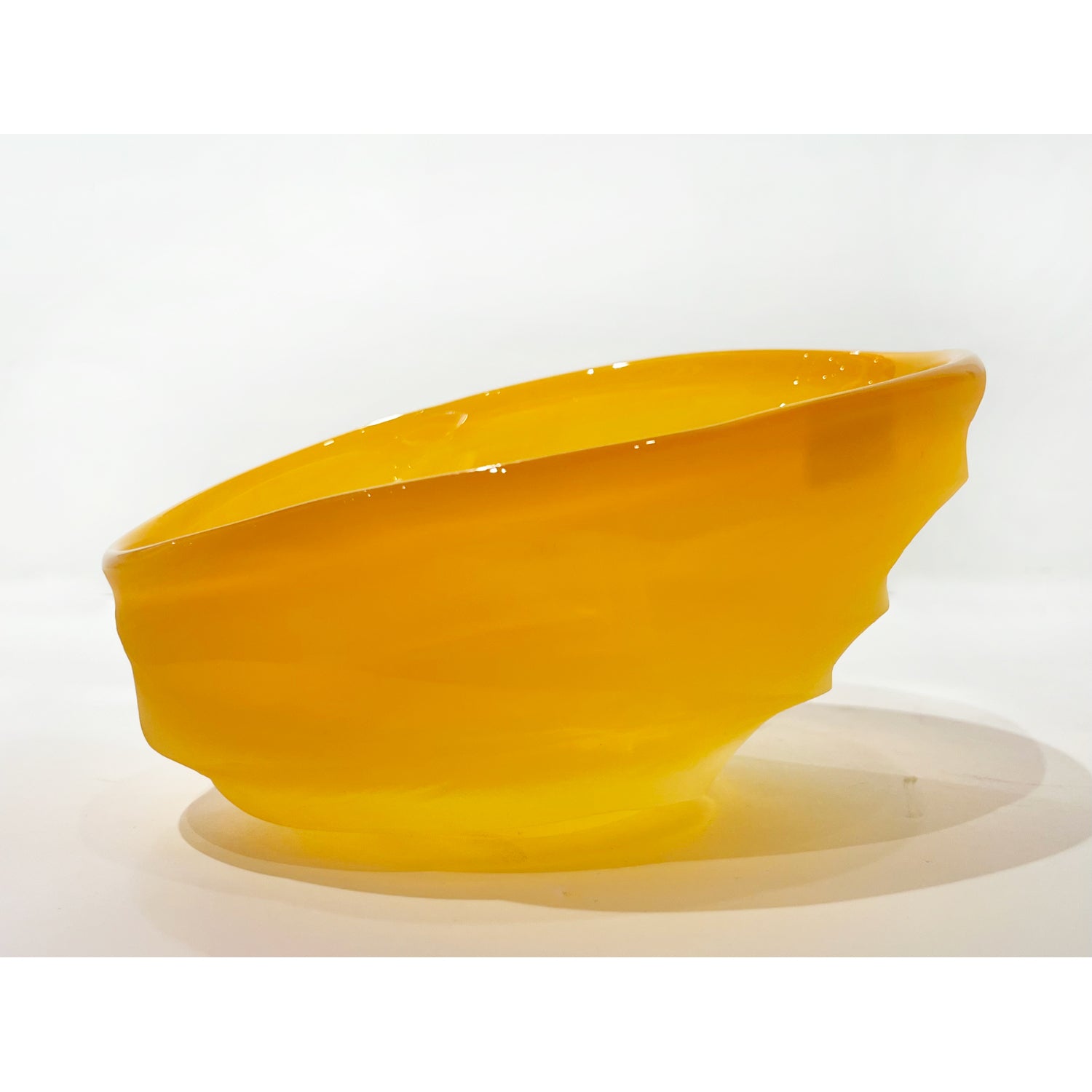 Brad Copping - Brilliant Yellow Undula Bowl, 4" x 7" x 6"