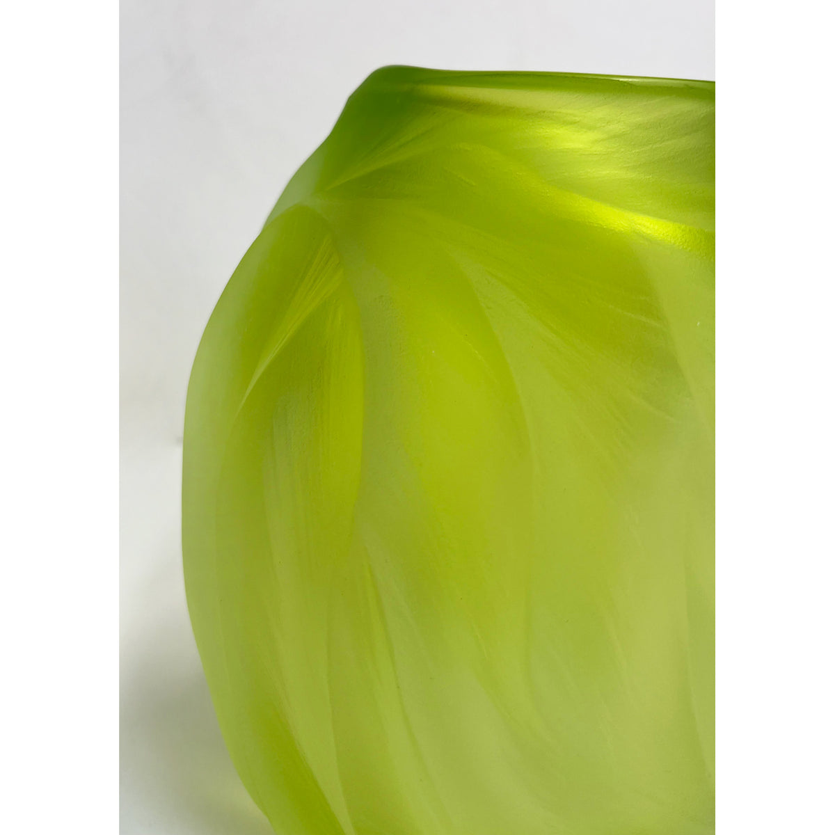 Brad Copping - Chartreuse Undula, 7.5" x 6" x 6.5"