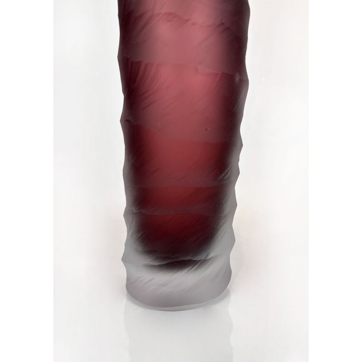 Tall Plum Undula - Petroff Gallery - Glass Art
