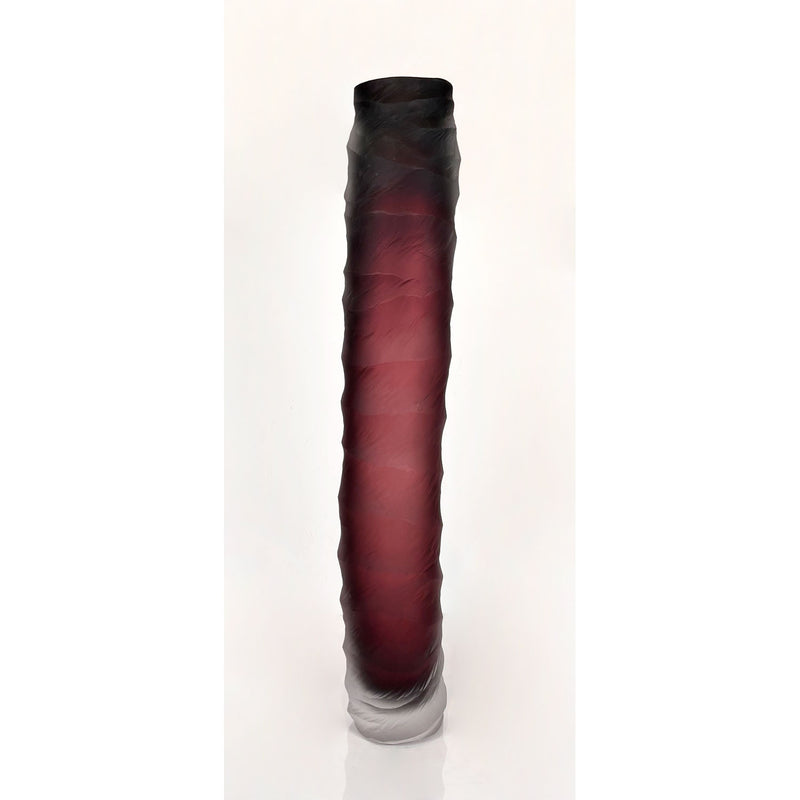 Tall Plum Undula - Petroff Gallery - Glass Art
