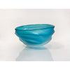 Teal Undula Bowl - Petroff Gallery - Glass Art