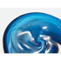 Sea Green Low Undula Bowl - Petroff Gallery - Glass Art