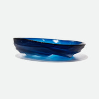Sea Green Low Undula Bowl - Petroff Gallery - Glass Art
