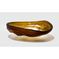 Sargasso Low Undula Bowl - Petroff Gallery - Glass Art