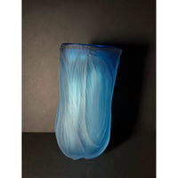 Aqua Undula Vessel - Petroff Gallery - Glass Art