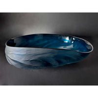 Sea Green Undula Bowl - Petroff Gallery - Glass Art