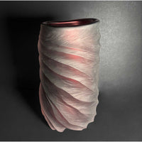 Plum Undula Vase (Front) - Petroff Gallery - Glass Art