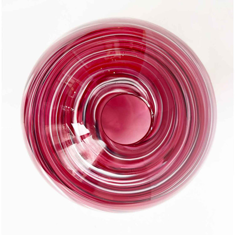 Rose Ball Vase 9" - Petroff Gallery - Glass Art