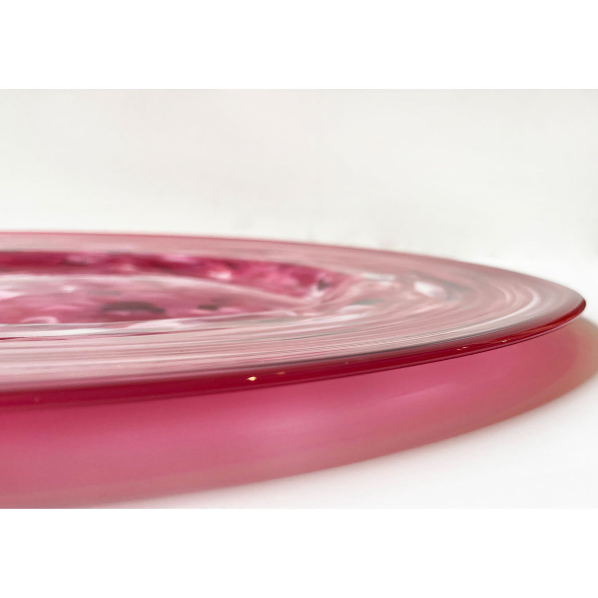 Rose Platter 18" - Petroff Gallery - Glass Art