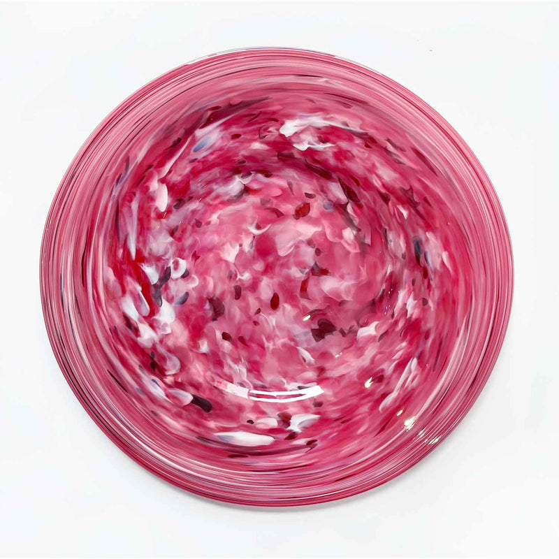 Rose Platter 18" - Petroff Gallery - Glass Art