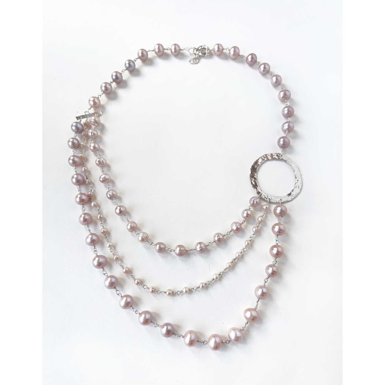 Sultana Pink Pearls Necklace - Petroff Gallery - Jewellery