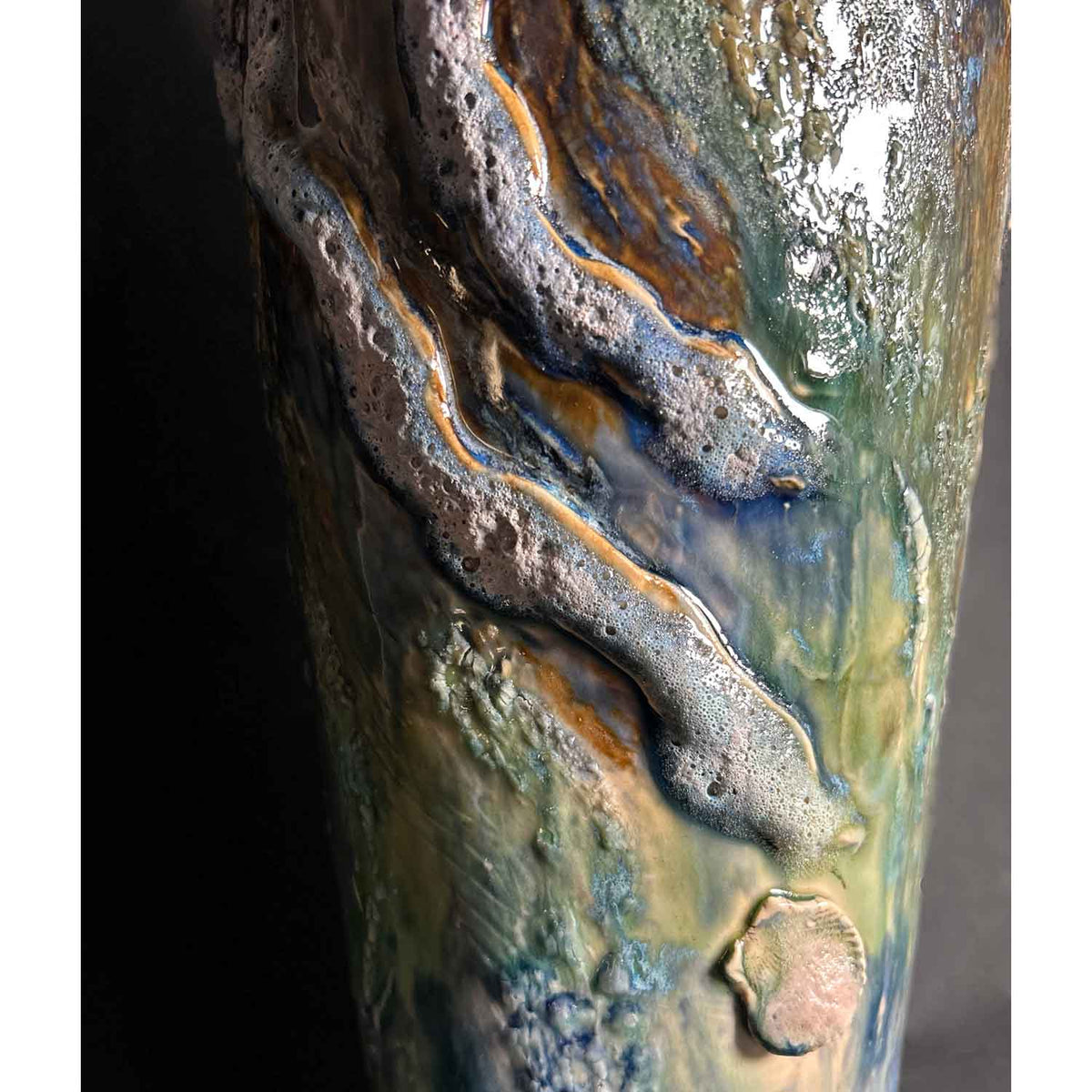 Tidal Blues (Detail) - Petroff Gallery - Ceramic