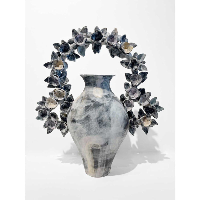 White Tree of Life Vessel - Petroff Gallery - Ceramic Art
