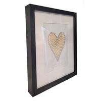 Small Black Framed Heart Side View - Petroff Gallery