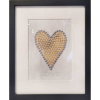 Small Black Framed Heart - Petroff Gallery