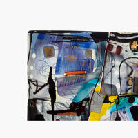 Square Glass Panel 1 Detail View - Petroff Gallery - Glass Art