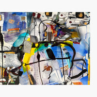 Square Glass Panel 1 Detail View - Petroff Gallery - Glass Art