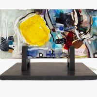 Square Glass Panel 2 Base - Petroff Gallery - Glass Art